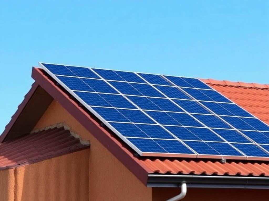 Solar panel and inverter installation on a Centurion home
